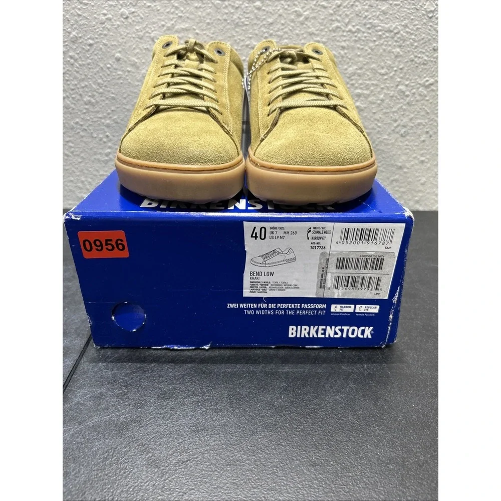 Birkenstock Bend Low Suede Leather Khaki EU 40 US L9 M7 Womens Mens